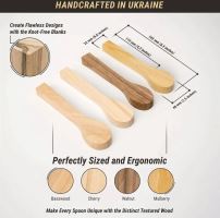 BeaverCraft polotovary Wood Carving Spoon Blanks Set třešeň lípa moruše ořech (2)